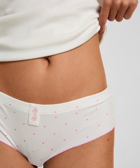 Braguita brasile&ntilde;a Renee Rib, Blanco