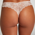Invisible Tanga Lace Back, Rosa