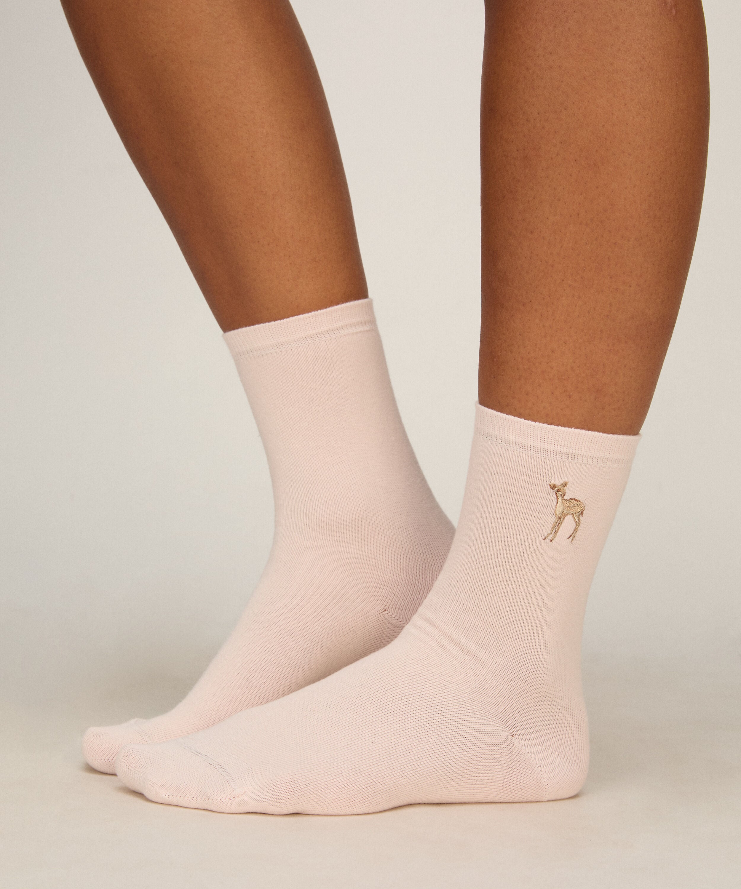 Calcetines 3 Pair Cotton, Rosa