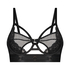 Sujetador longline de aros no preformado Pleasure, Negro