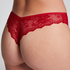 Invisible Tanga Lace Back, Rojo