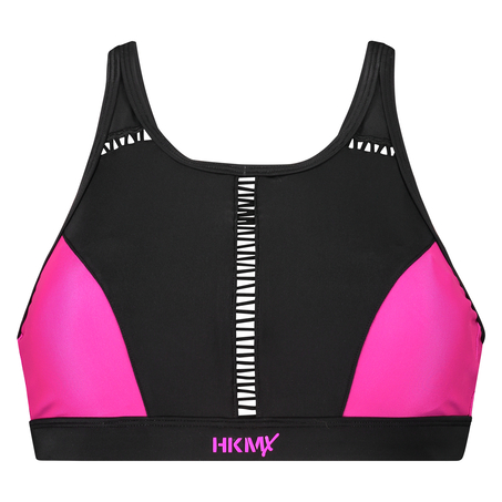 Top de bikini corto de HKMX, Negro