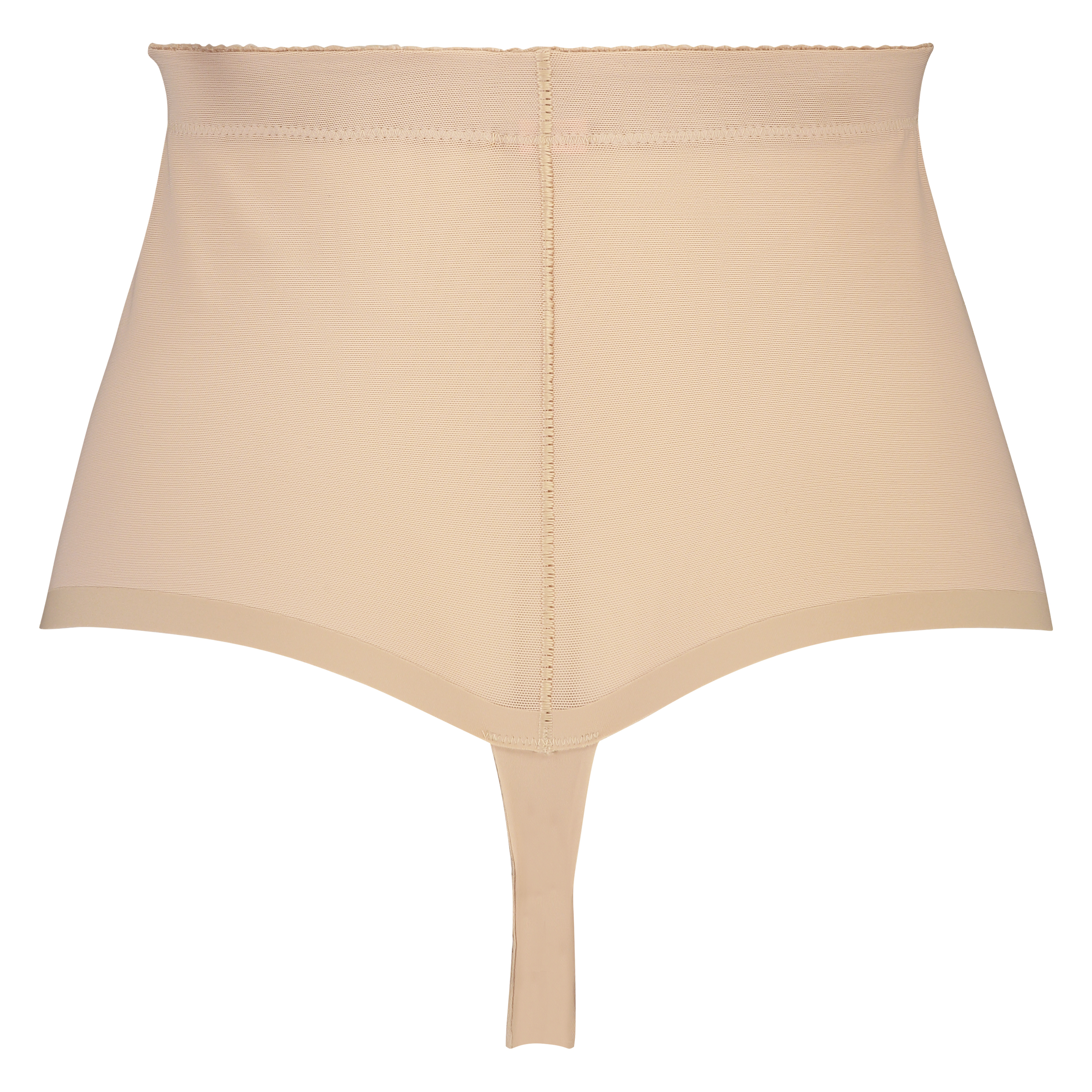 Tanga festoneado moldeador de cintura alta - Level 3, Beige, main