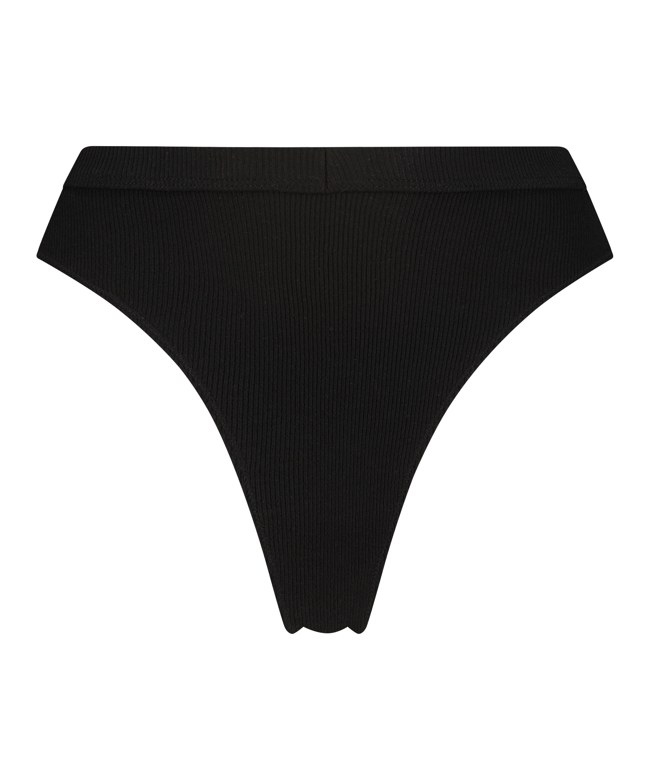 Tanga de tiro alto Baddie, Negro, main