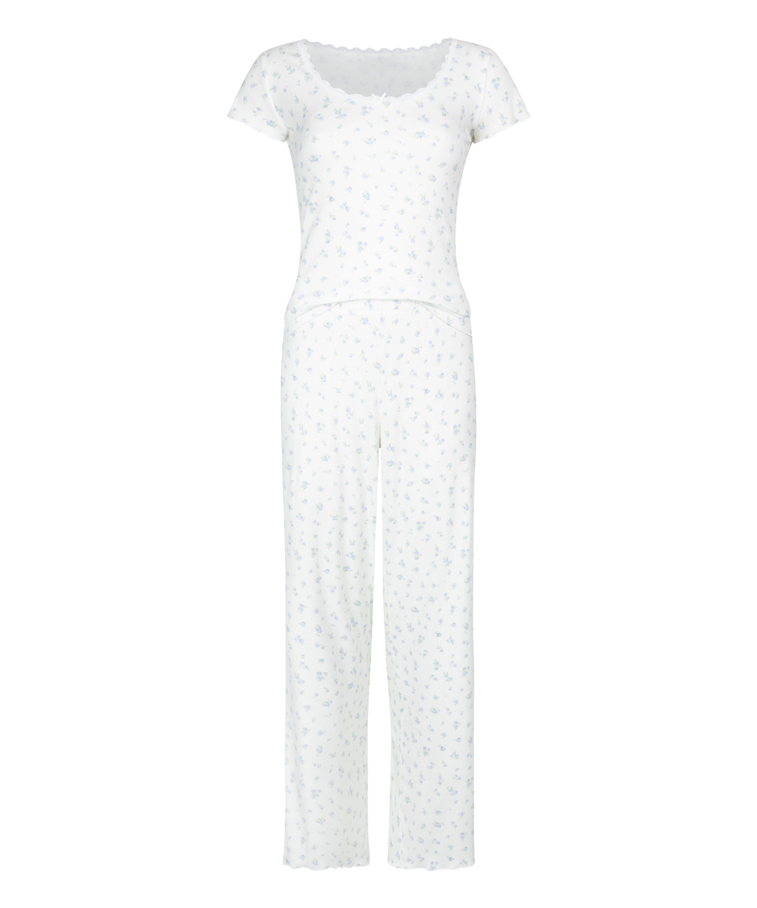 Conjunto de pijama Rib, Azul, main