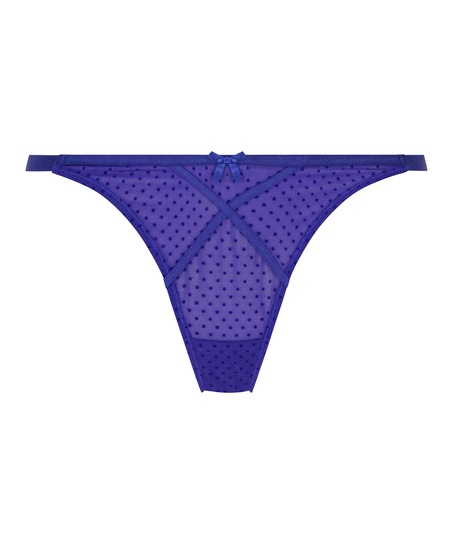 Tanga de tiro alto Nikki, Azul