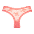 Brasile&ntilde;a en forma de V burn-out mesh, Rosa