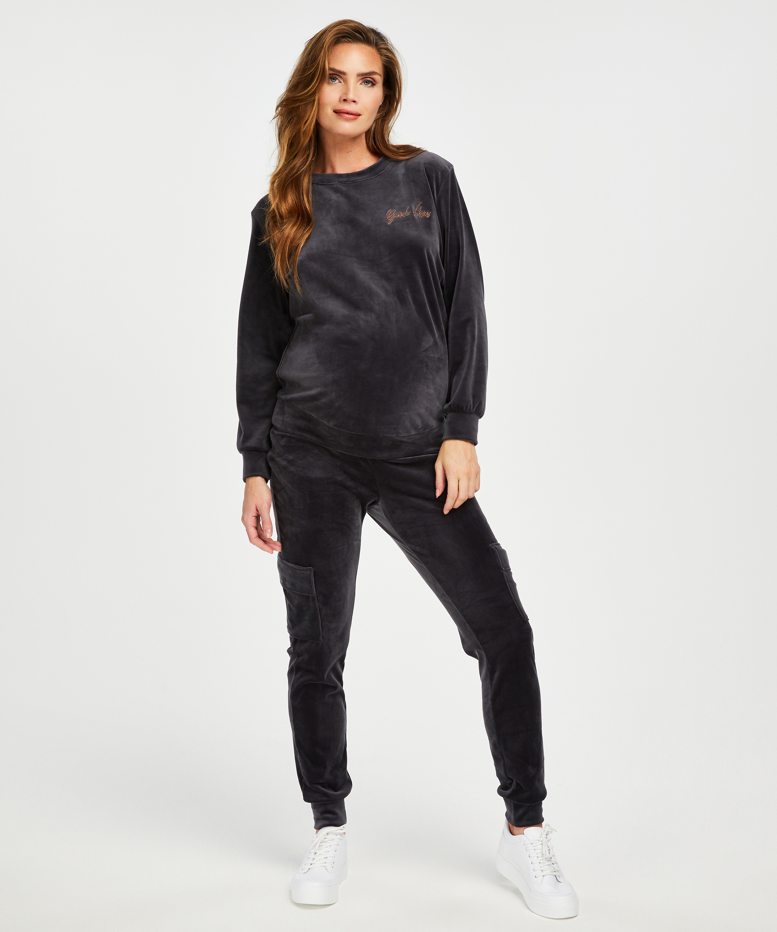 Top premamá Velours, Gris, main