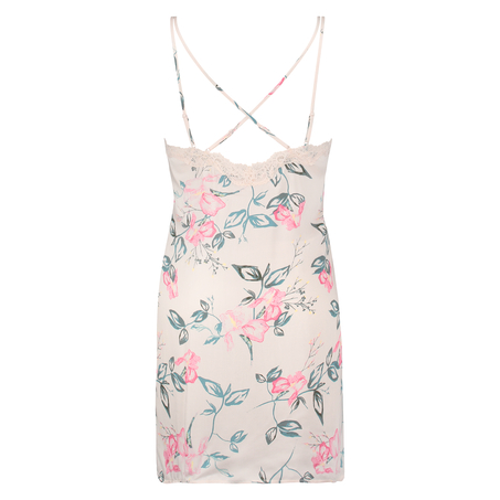 Vestido combinaci&oacute;n tejido, Beige