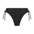 Braguita de bikini de talle alto Spicey, Negro
