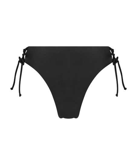 Braguita de bikini de talle alto Spicey, Negro