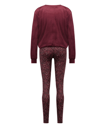 Conjunto de pijama con bolso, Morado