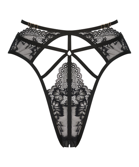 Brasileña de entrepierna abierta Roxanne, Negro