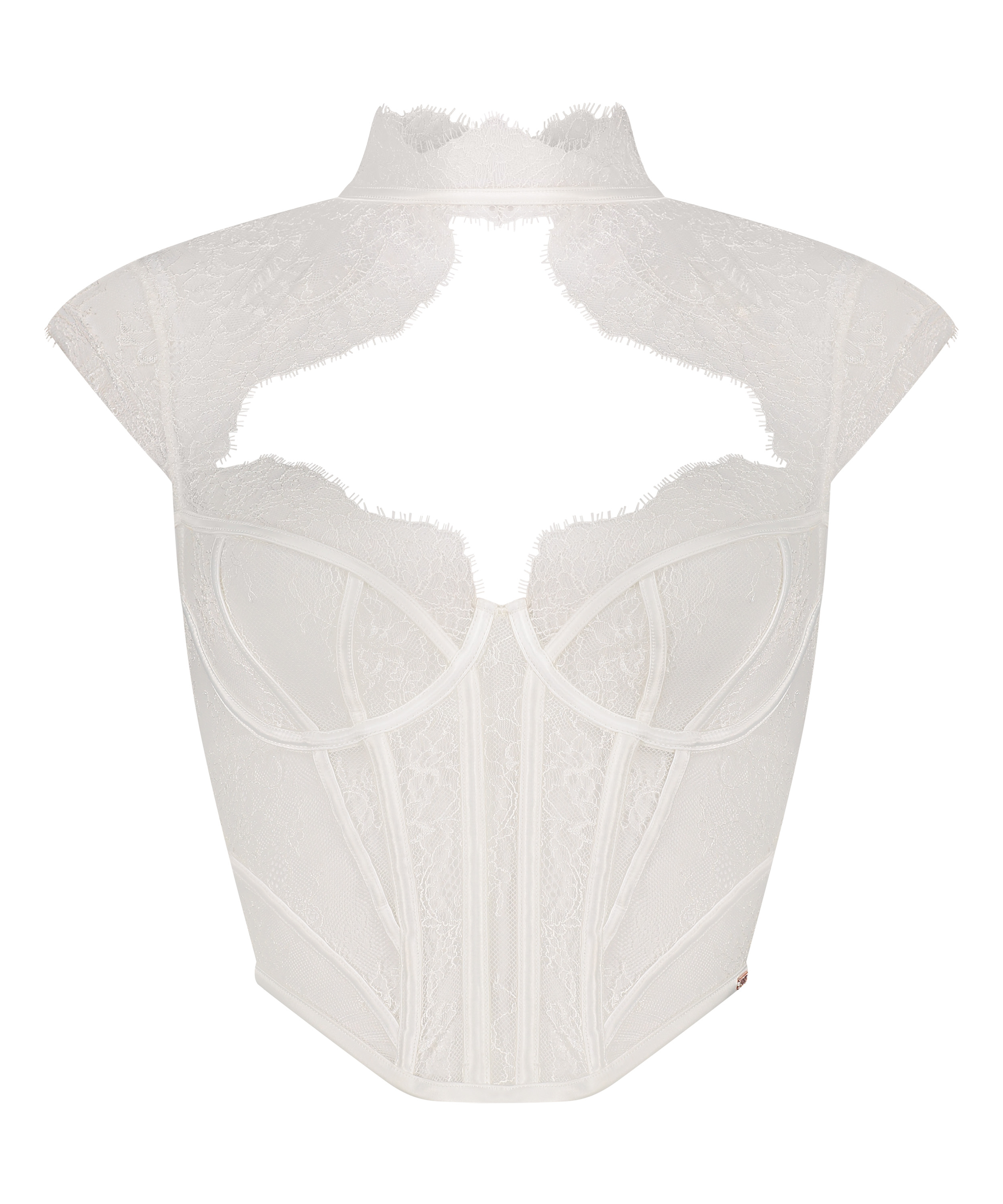 Top Lace Camille, Blanco, main