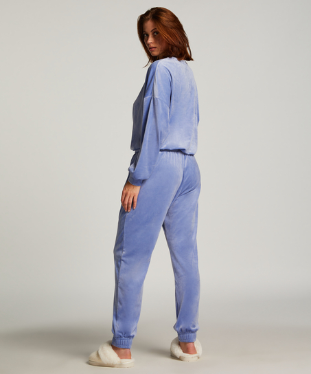 Pantalones de deporte Velours, Azul