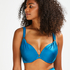 Top de bikini con aros preformado Sunset Dreams Copa E +, Azul