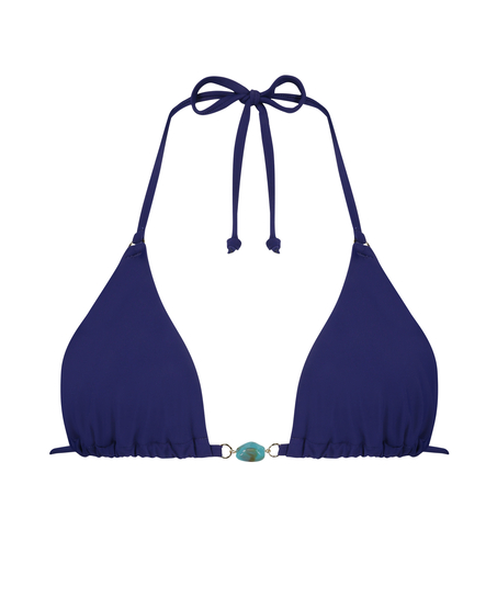 Top de bikini triangular Doha, Azul
