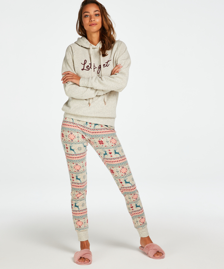 Sudadera de manga larga con capucha, Beige