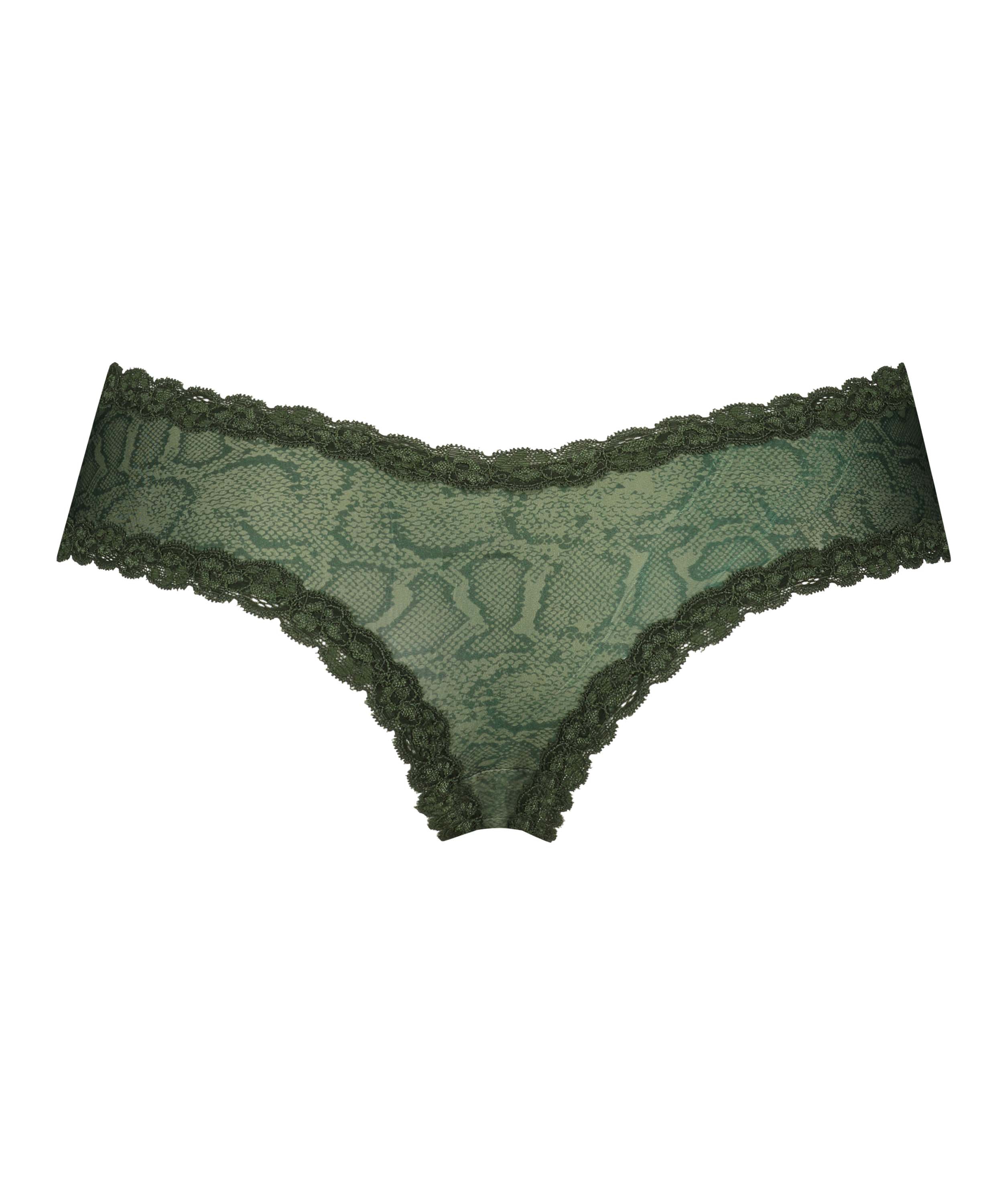 Brasile&ntilde;a en forma de V burn-out mesh, Verde, main