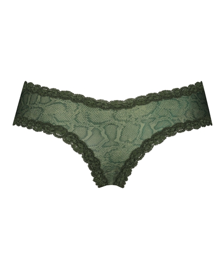 Brasile&ntilde;a en forma de V burn-out mesh, Verde