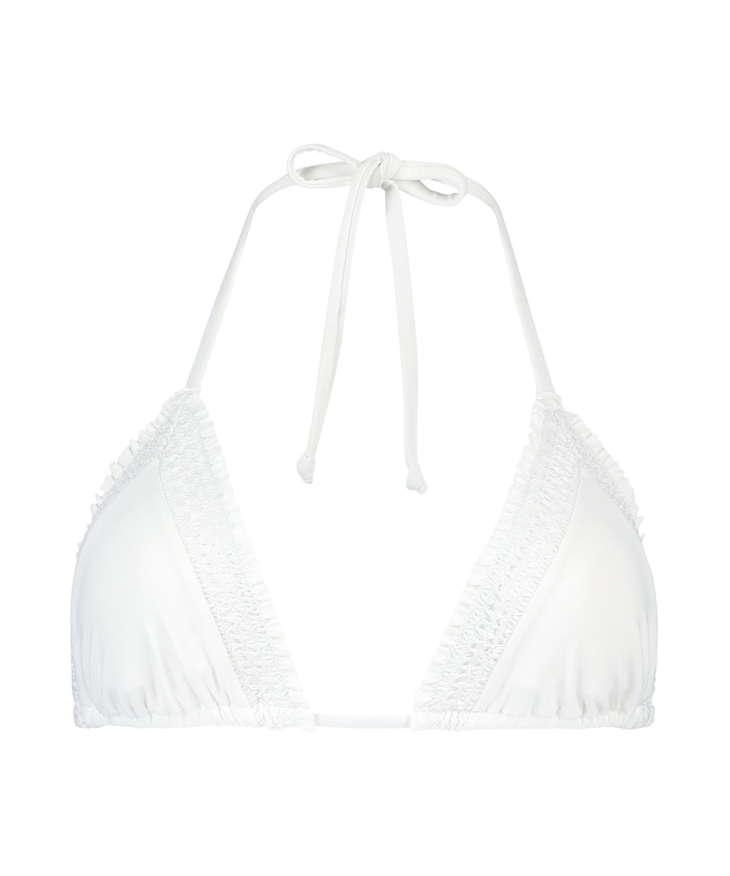 Top de bikini de tri&aacute;ngulo Maldivas, Blanco, main
