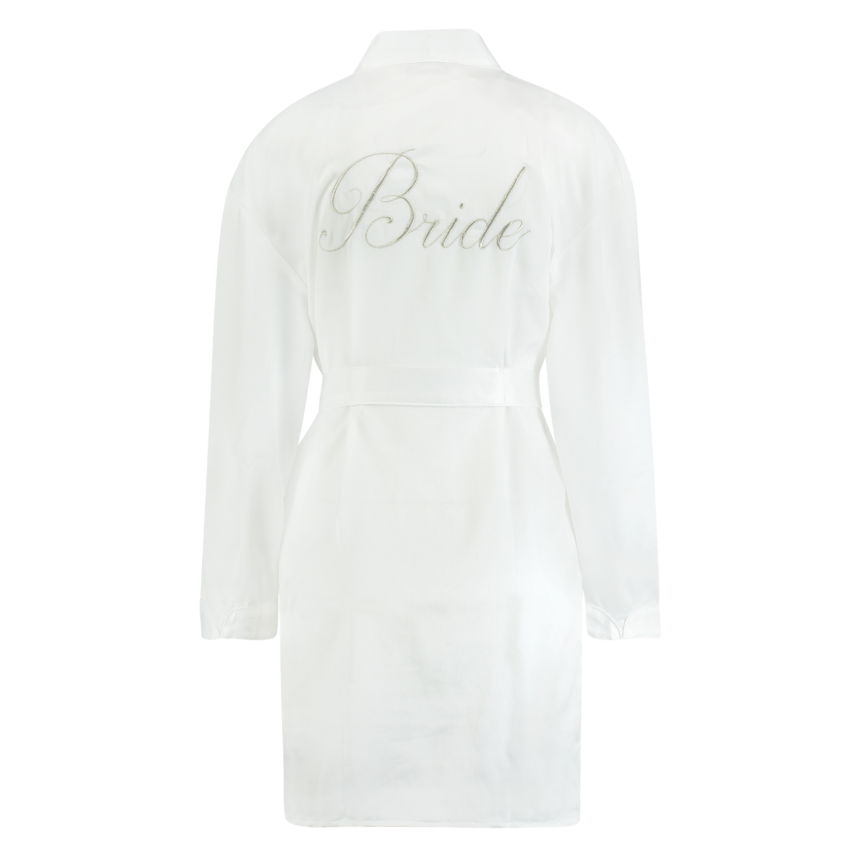 Kimono Satin Bridal, Blanco, main