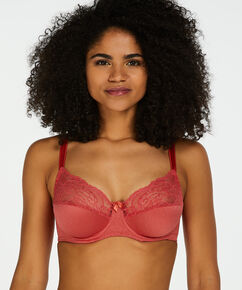 Sujetador de aros no preformado Sophie, Rojo