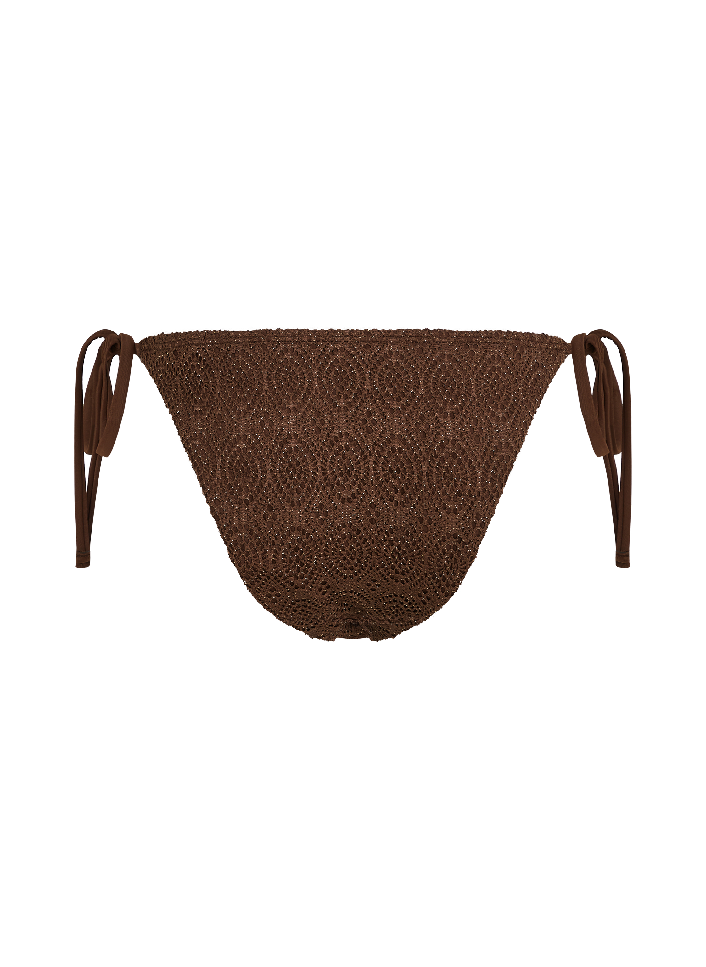 Braguita de Bikini Cheeky Tanga Crochet, marrón, main