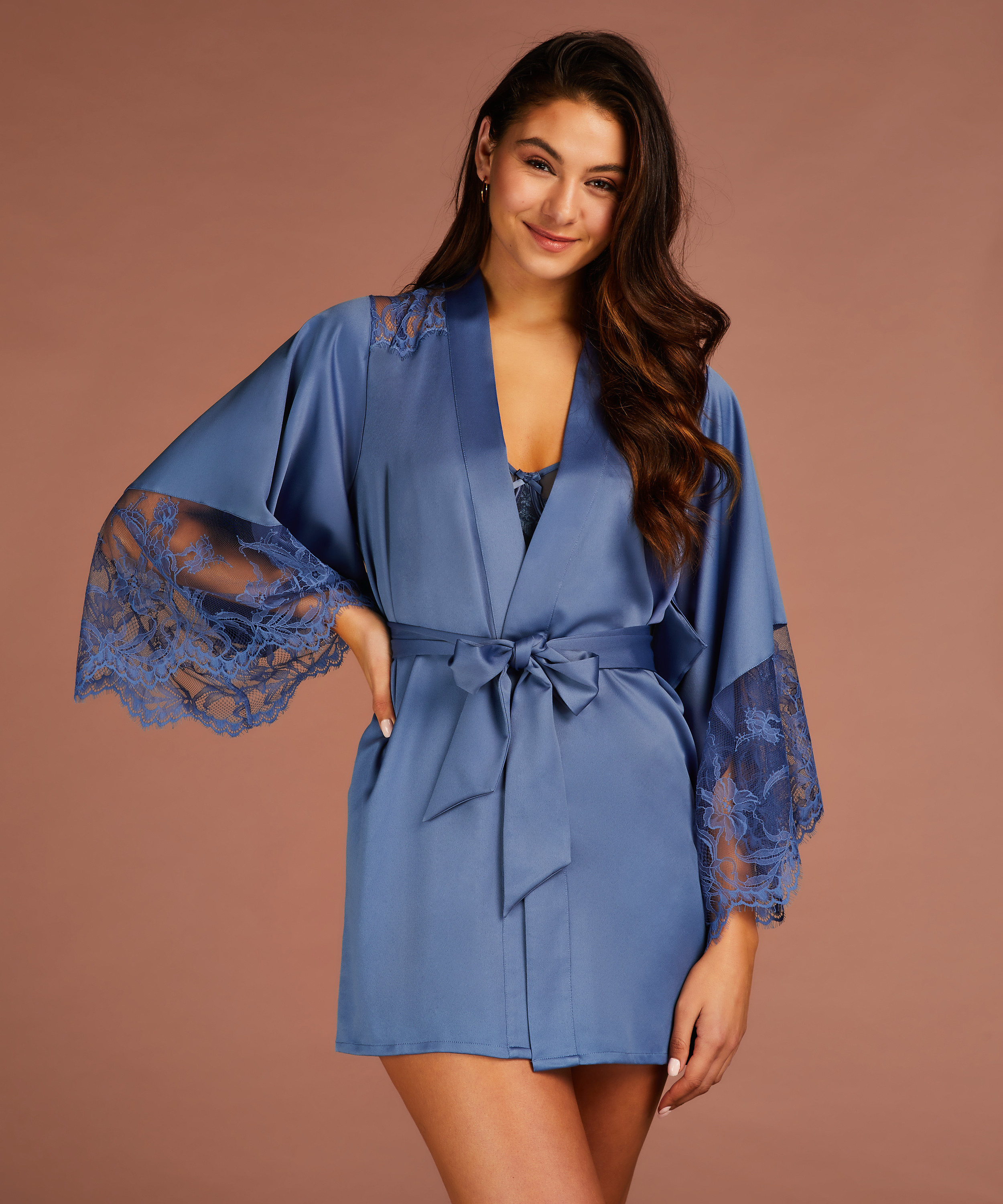 Kimono Sophia, Azul, main