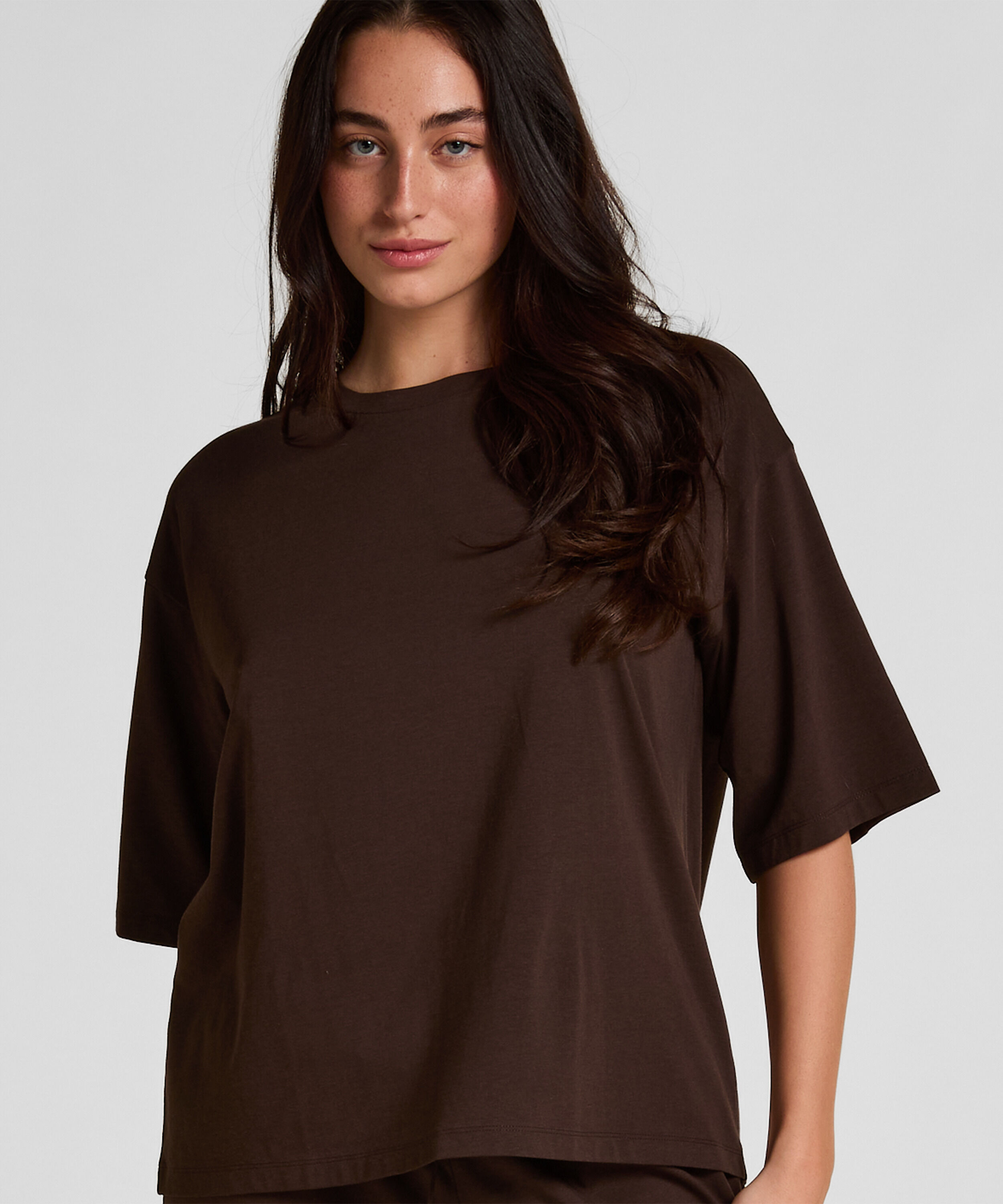 Pyjama Top Loose, Marrón Pyjama Top Loose, Marrón