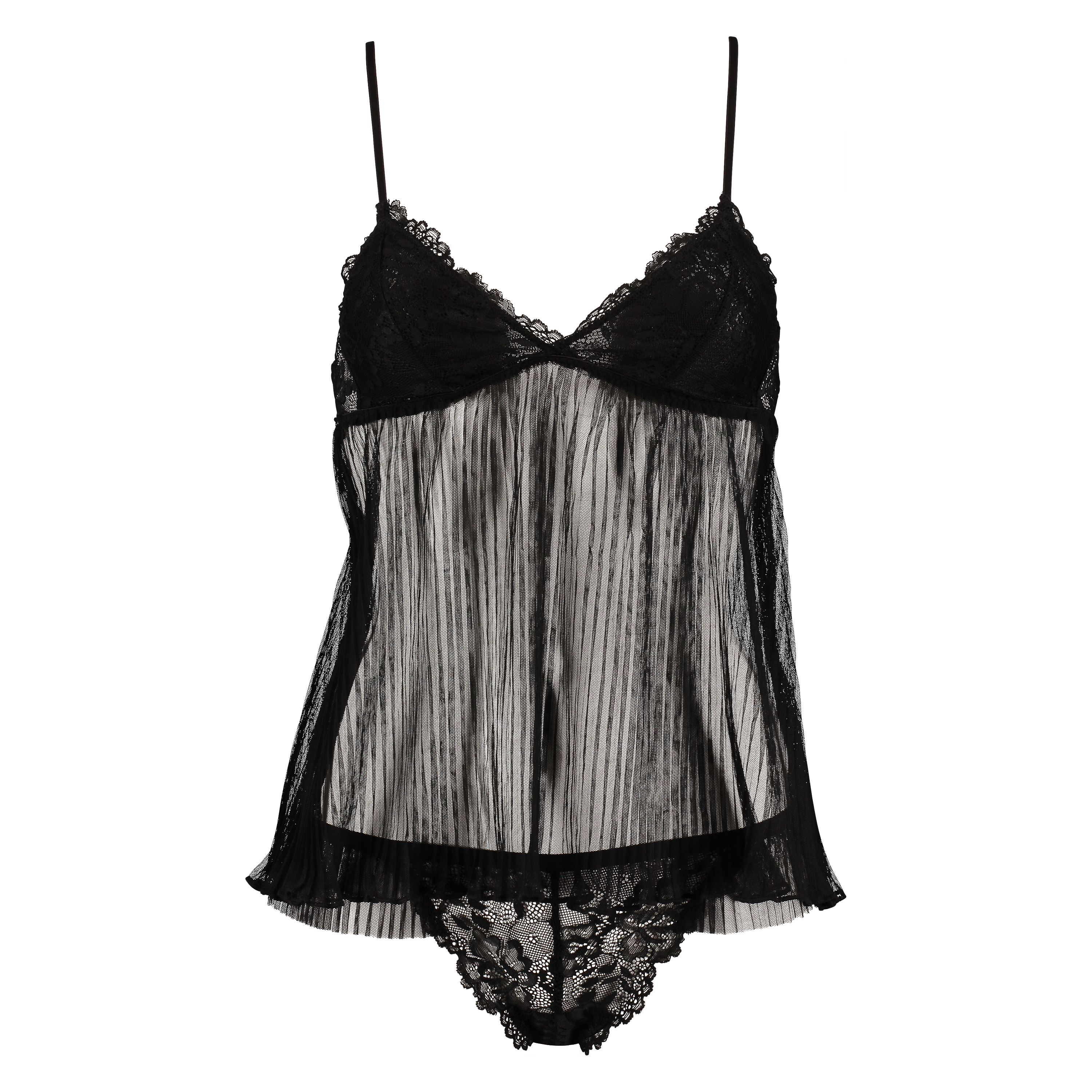 Cami set Dhalia, Negro, main