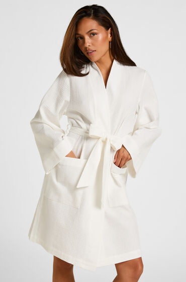 Hunkemöller Bata de rizo Blanco