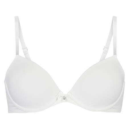 Sujetador de aros preformado Plunge, Blanco