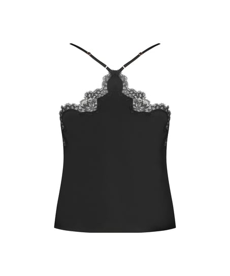 Camiseta top Sophia, Negro