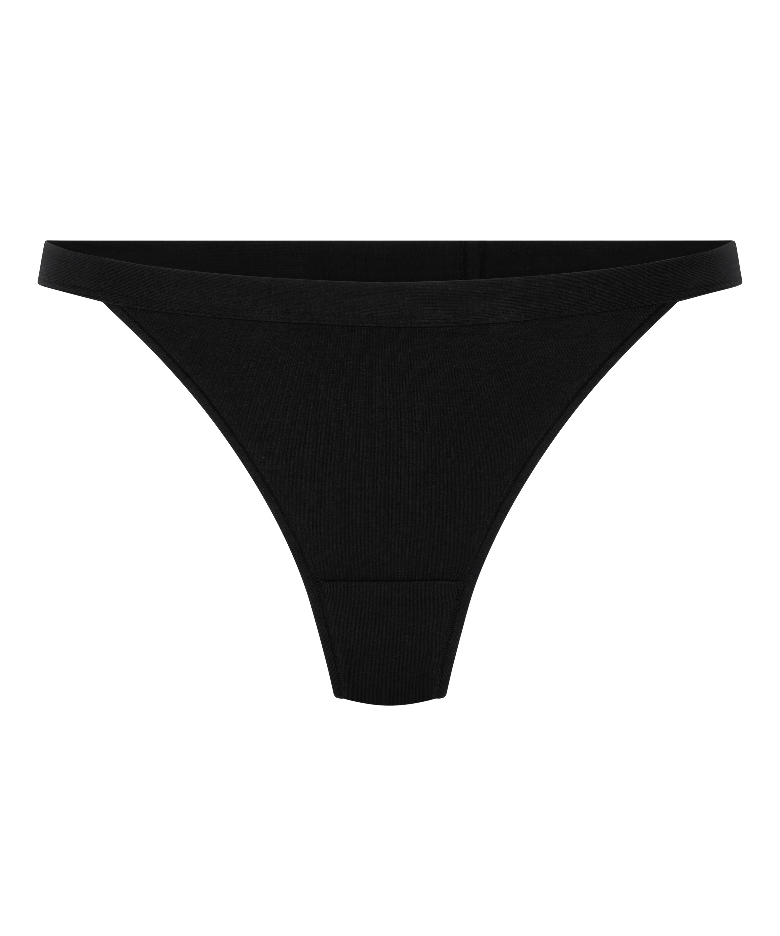 Tanga de algod&oacute;n, Negro, main
