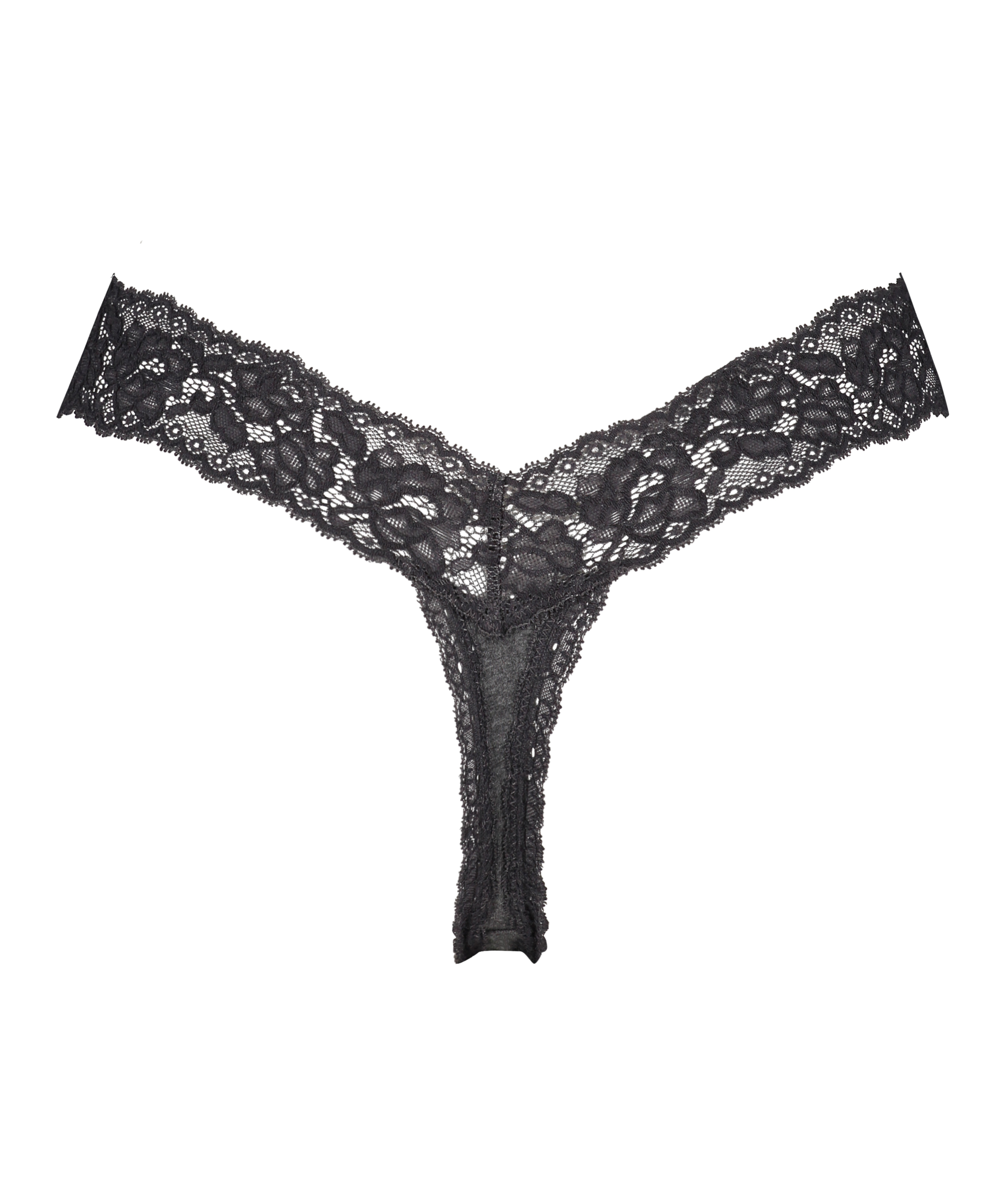 Tanga extrabajo de algodón, Gris, main