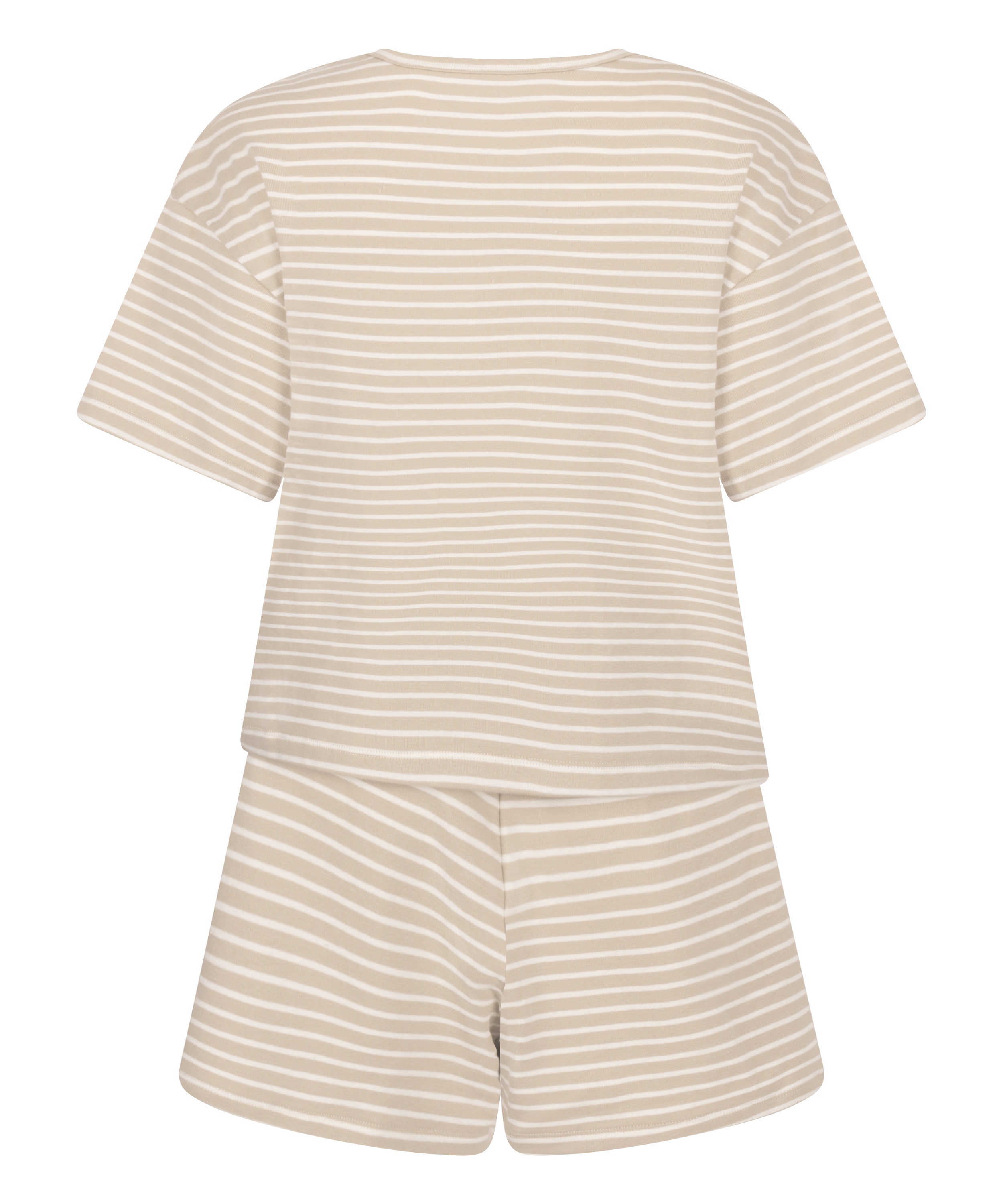 Conjunto de pijama de punto jersey, Beige, main