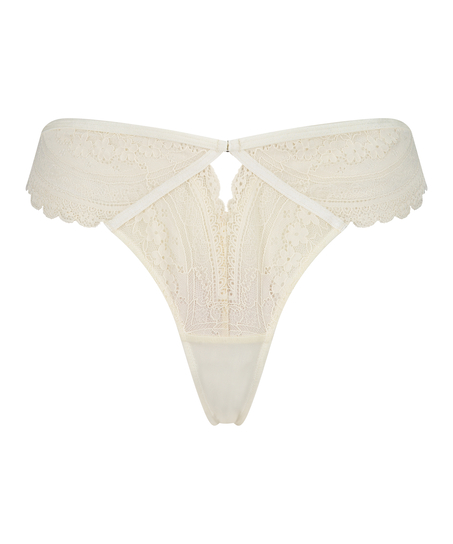 Tanga de tiro alto Wies, Blanco