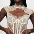 Top Lace Camille, Blanco