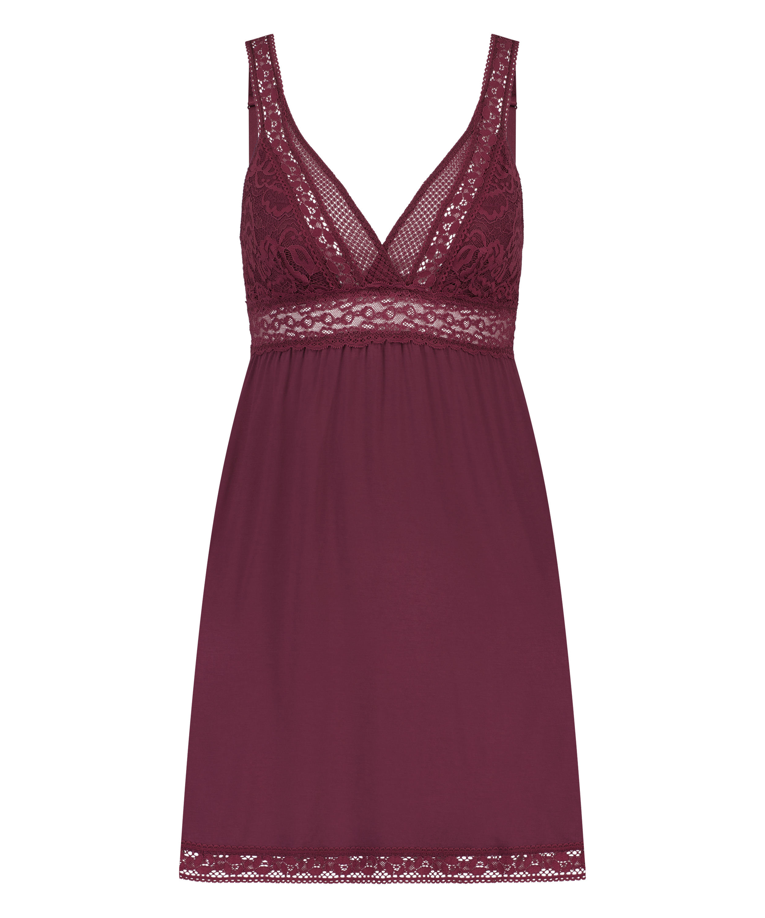 Vestido lencero Jersey Grafic Lace, Morado, main
