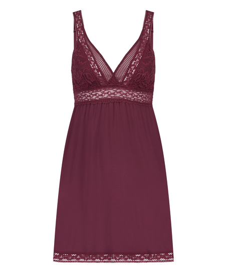 Vestido lencero Jersey Grafic Lace, Morado