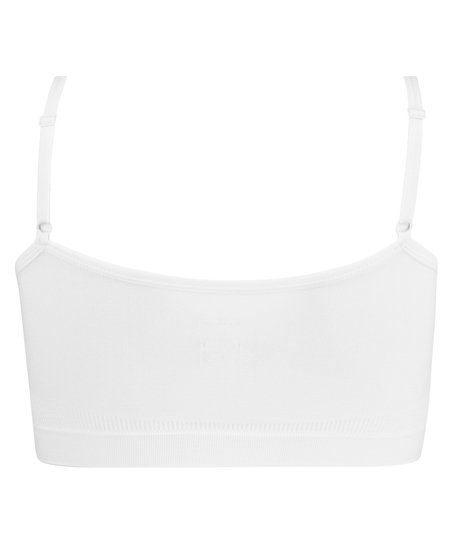 Strappy top sin costuras, Blanco