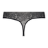 Tanga sin costuras Allover Lace, Negro