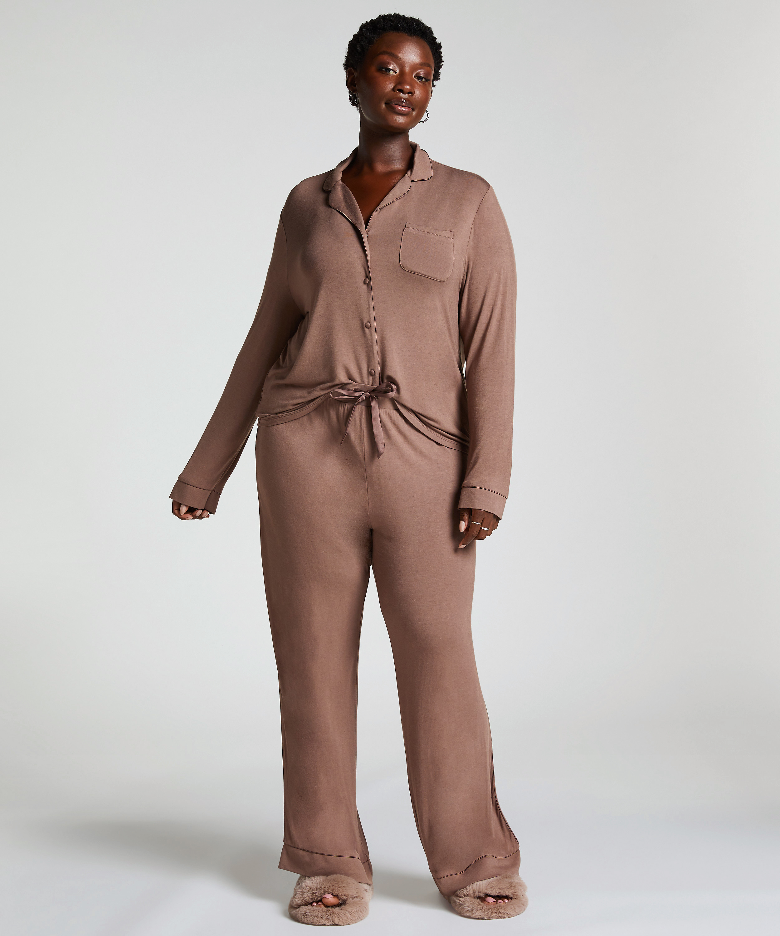 Pantalón de jersey Essential, Marrón, main