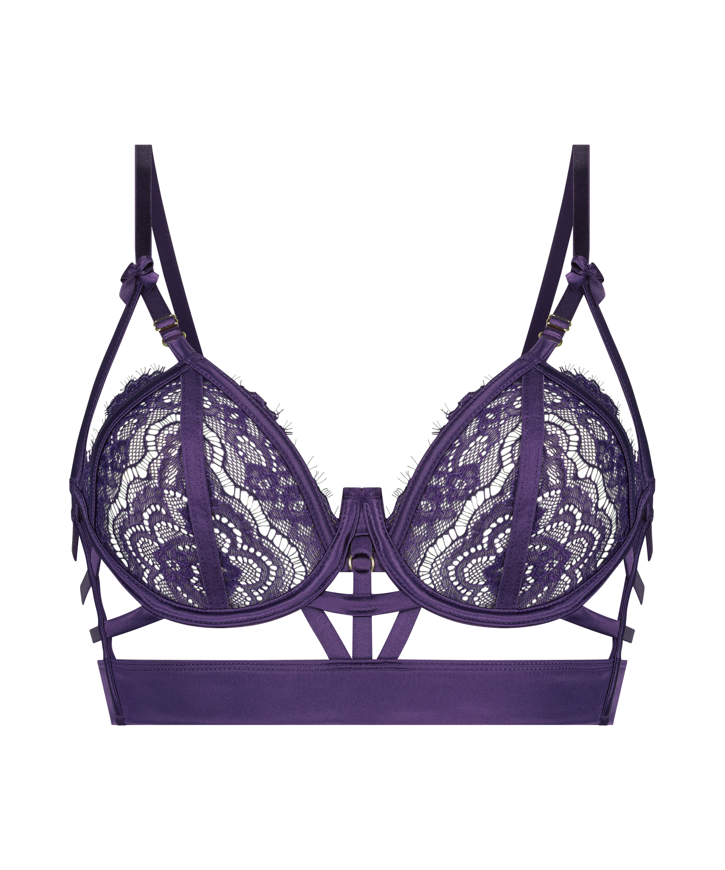 Sujetador longline de aros no preformado Mitzy, Morado, main