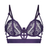 Sujetador longline de aros no preformado Mitzy, Morado