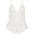 Cami Conjunto de Gasa Plisado, Blanco