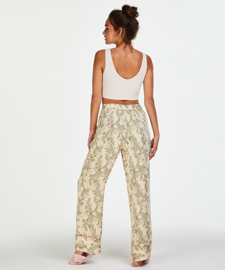 Pantalón de pijama tejido, Beige