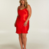 Vestido mini Satén, Rojo