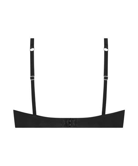 Sujetador de aros no preformado Almendra, Negro